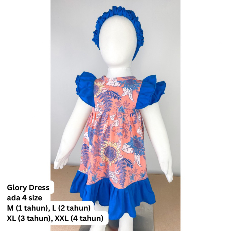 Glory Dress anak perempuan bonus bandana