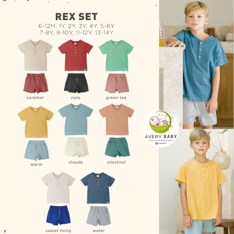 BOHOPANNA REX SET 7-14 TAHUN / NEW UNISEX Setelan Anak BOY&amp; GIRL