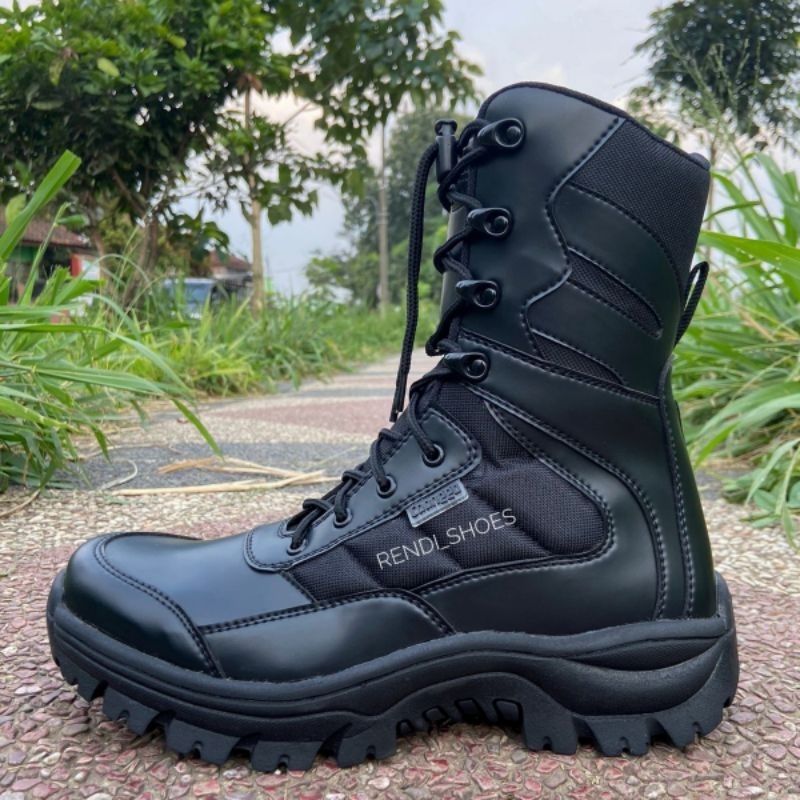 SEPATU PDL TNI POLISI SATPOLPP SECURITY safety ujung besi terbaru brand caanggo