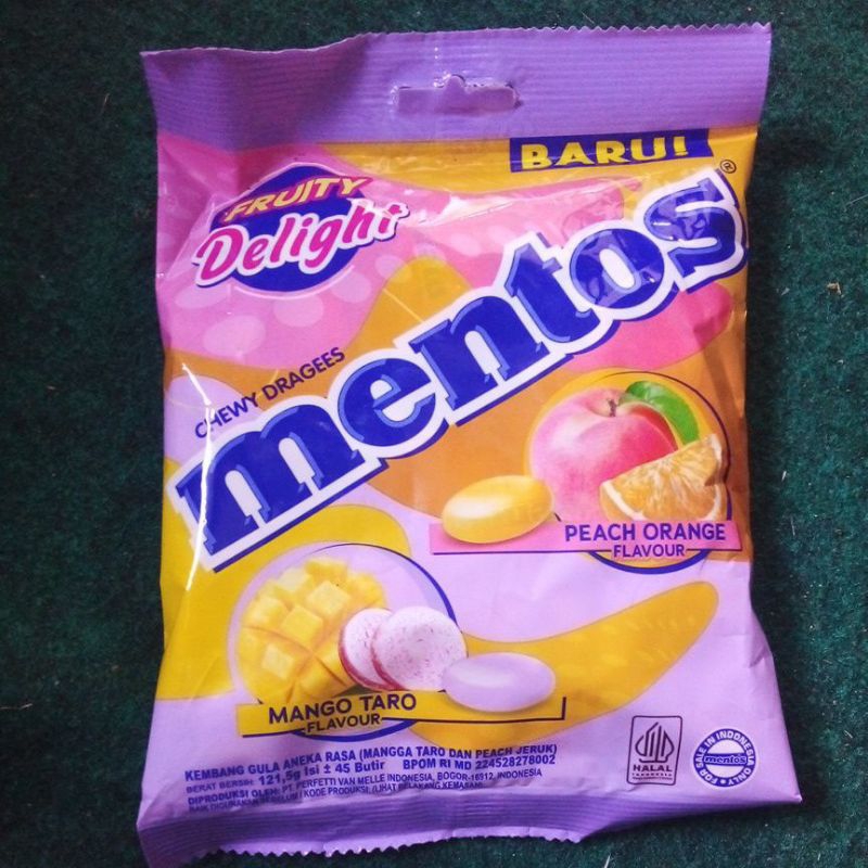 

Mentos fruity delight mango taro flavour 2.7gx45 butir