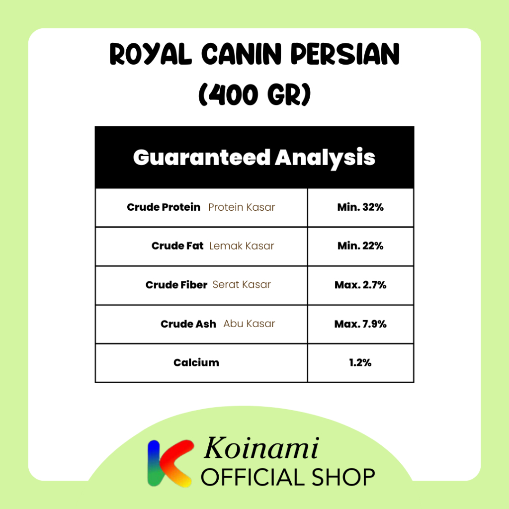 Royal canin kitten persian 400gr / makanan kucing / RC 32