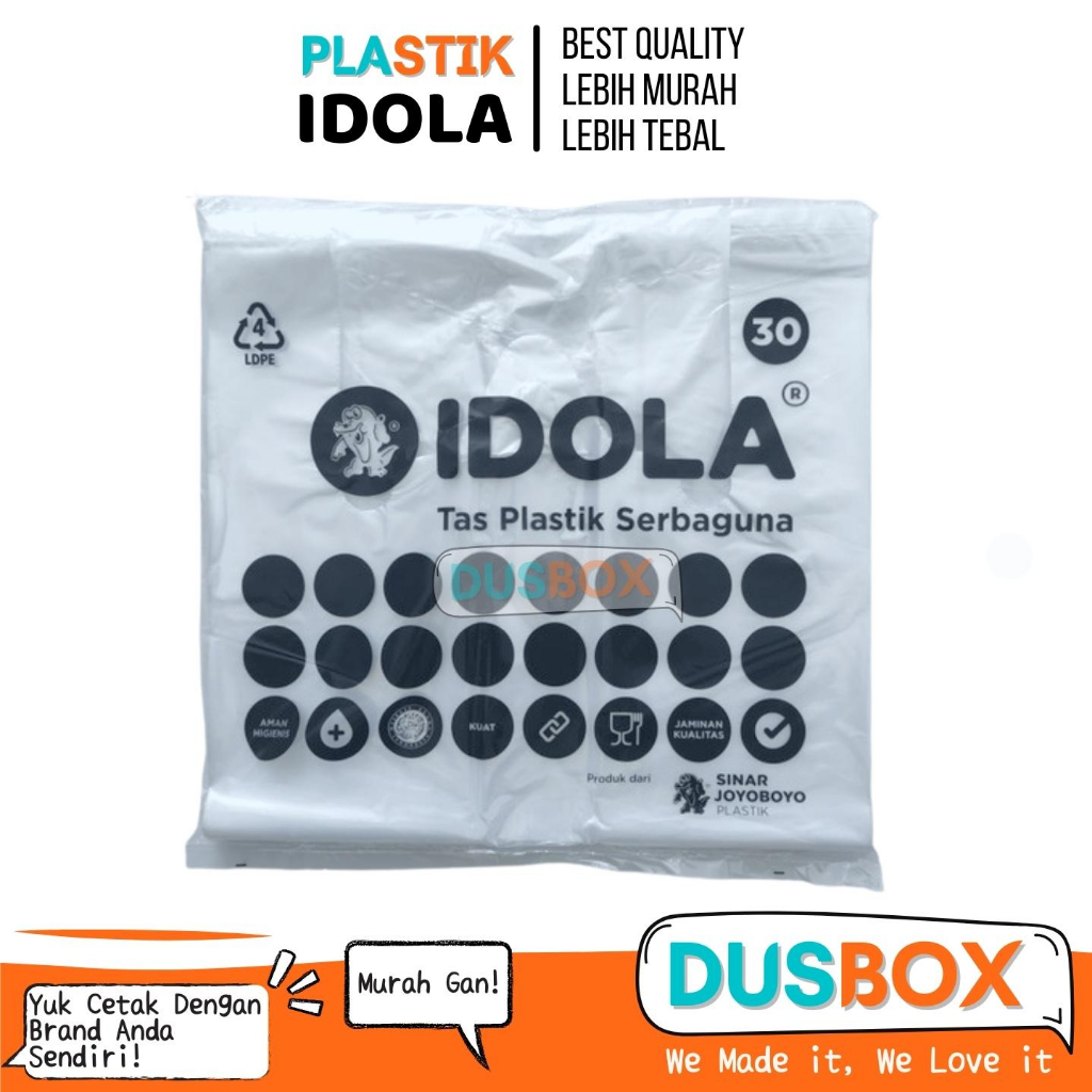 Kantong Plastik Donat / Kantong Plastik Box Donat / Plastik Kue / Bungkus Donat / Plastik Makanan