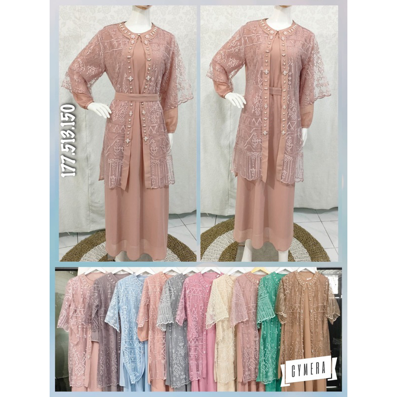 gamis outer brukat