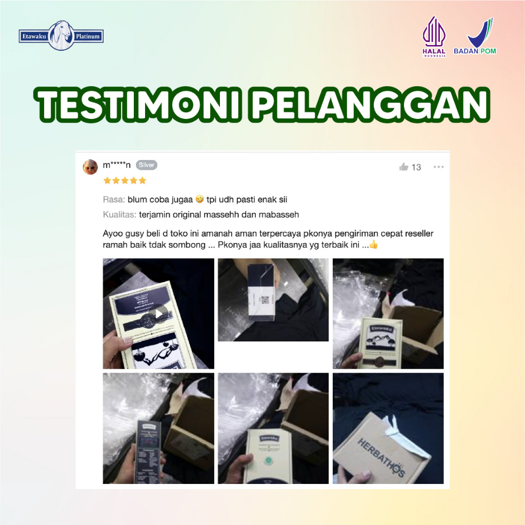 Susu Etawaku Platinum Original Bantu Atasi Masalah Pernapasan Tulang dan Sendi Paket 1 Box Isi 200gr