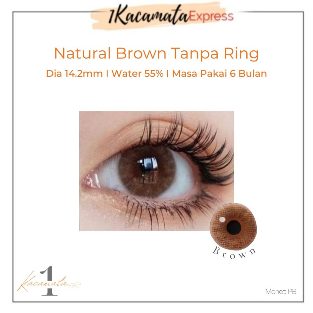 SOFTLENS NATURAL BROWN TANPA RING