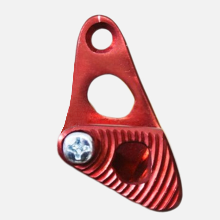 Breket Selang Cakram Ke Skok Depan Warna Merah Bracket Dudukan Pangkon Kabel Rem Ke Shock Depan