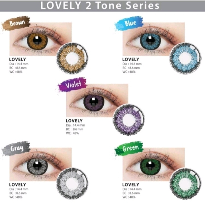 (Normal ) SOFTLENS LIVING COLOR LOVELY 14,4MM