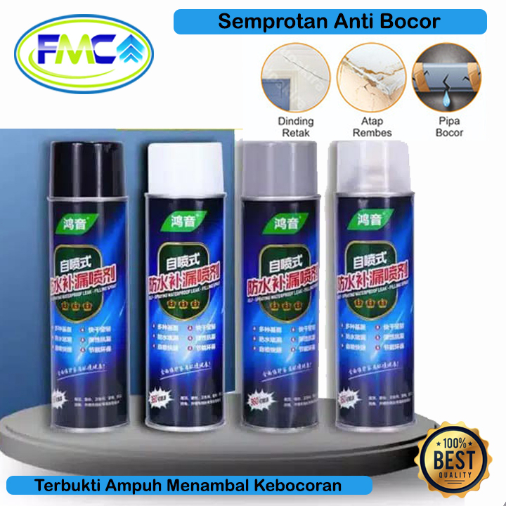Anti Bocor Spray Instan Semprotan Ajaib Waterfroof Menambal Pelapis Cat Lubang Retak Dinding Tembok Atap Rumah Praktis Serbaguna