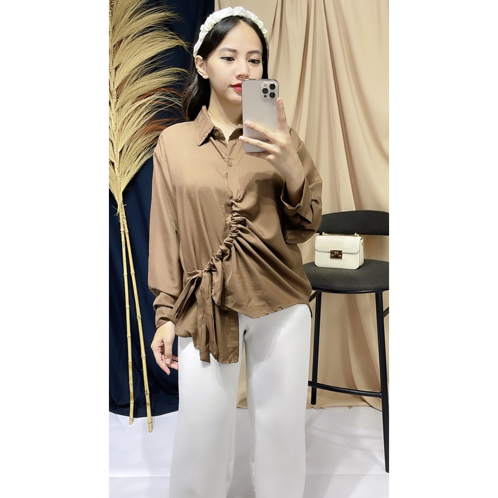 SILFA KEMEJA SERUT / Top Shirt Serut Wanita