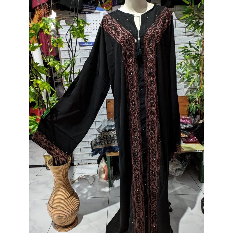 Abaya Arab jetblack bonanza