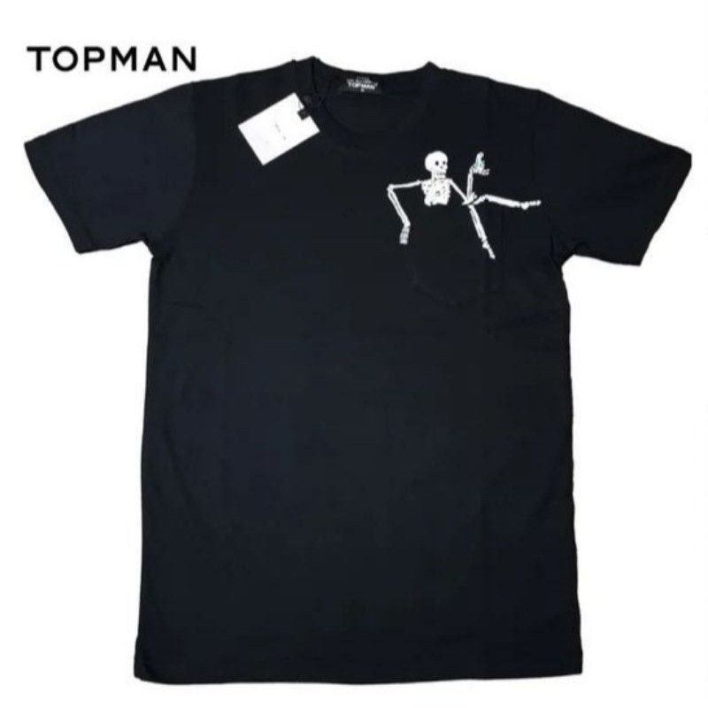 Kaos TOPMAN Original Script Tee Japan Market Sisa Export Unisex
