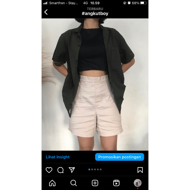 CELANA PENDEK UNIQLO CEWE SECOND