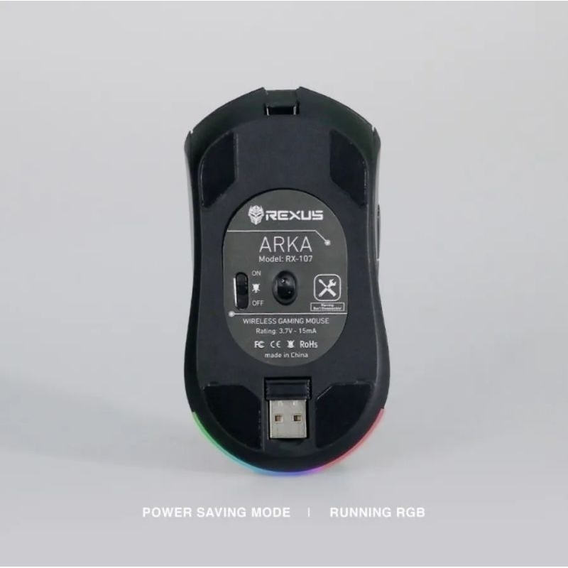 Rexus Mouse Gaming Wireless Arka 107 Dual Connection Garansi Resmi