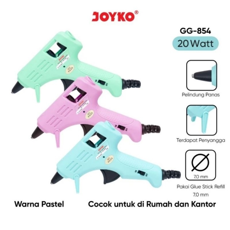 

Mesin Hot Melt Glue Gun Joyko Pastel Kecil Gg-854 (1pcs)