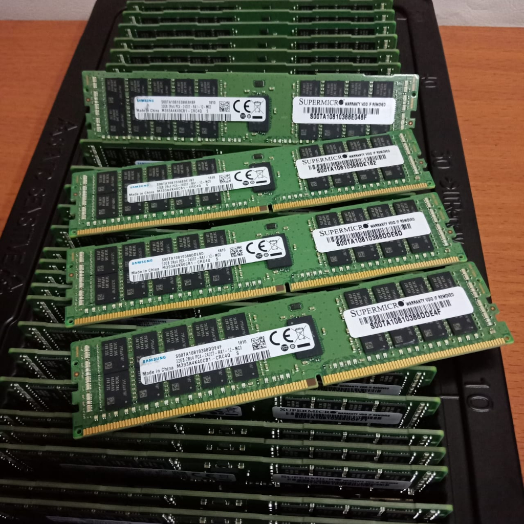 MEMORY RAM SERVER DDR4 32GB 2Rx4 PC4-2400T ECC RDIMM FOR SERVER BERGARANSI LIKE NEW