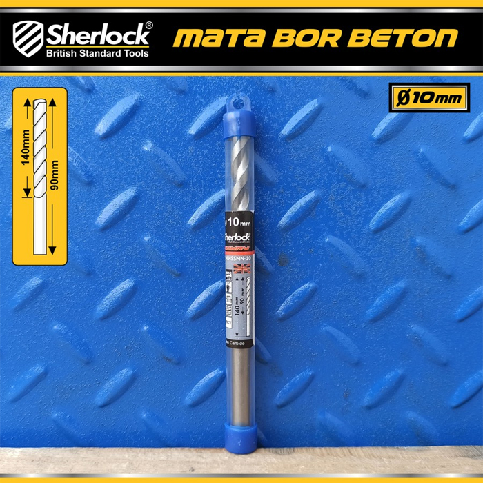 Mata Bor Beton TCT 10 mm / Sherlock (Mata terbuat dari Tungsten Carbide Tips)