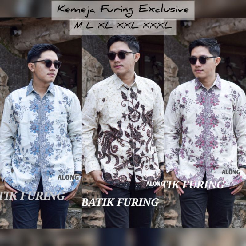 KEMEJA BATIK FURING ALUSAN PUTIH GADING EXCLUSIVE
