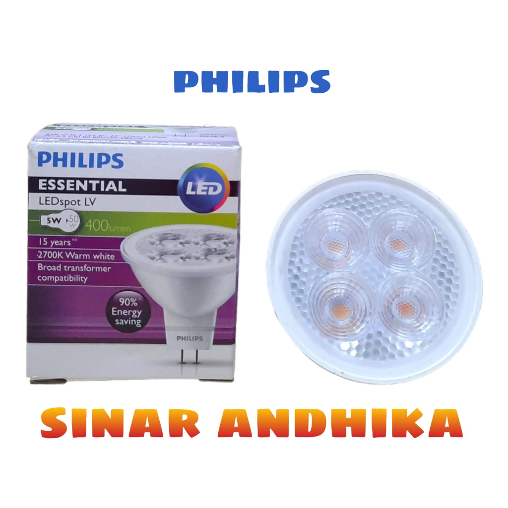 LAMPU ESSENTIAL LED SPOT LV PHILIPS 5 WATT