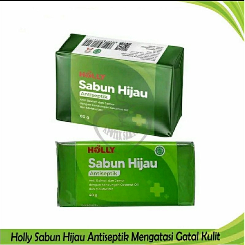 HOLLY Sabun Hijau Antiseptic 40gr | 80gr - Sabun Kesehatan Mengatasi Gatal Kulit