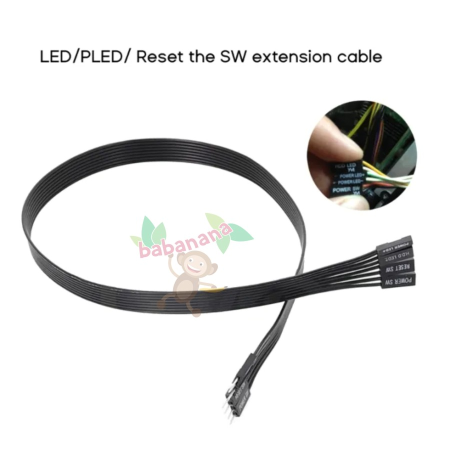 Extension Cable Front Panel Power Reset HDD Led Casing Komputer PC