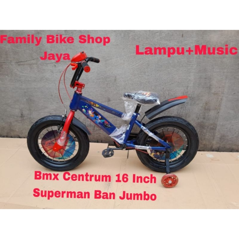 Sepeda Anak Bmx Centrum 16 Inch Batman Ban Jumbo 3.0