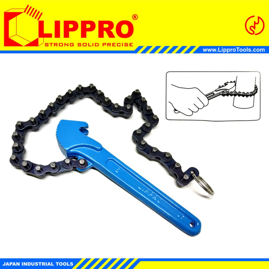 LIPPRO 7501-60 KUNCI FILTER OLI RANTAI 6 INCH PEMBUKA OIL CHAIN WRENCH