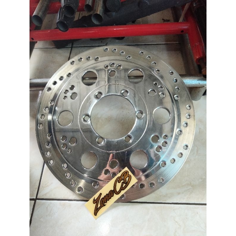 disc piringan cakram tromol depan yamaha Scorpio ukuran 300 30 tebal 5mm / piringan kumis stainless 