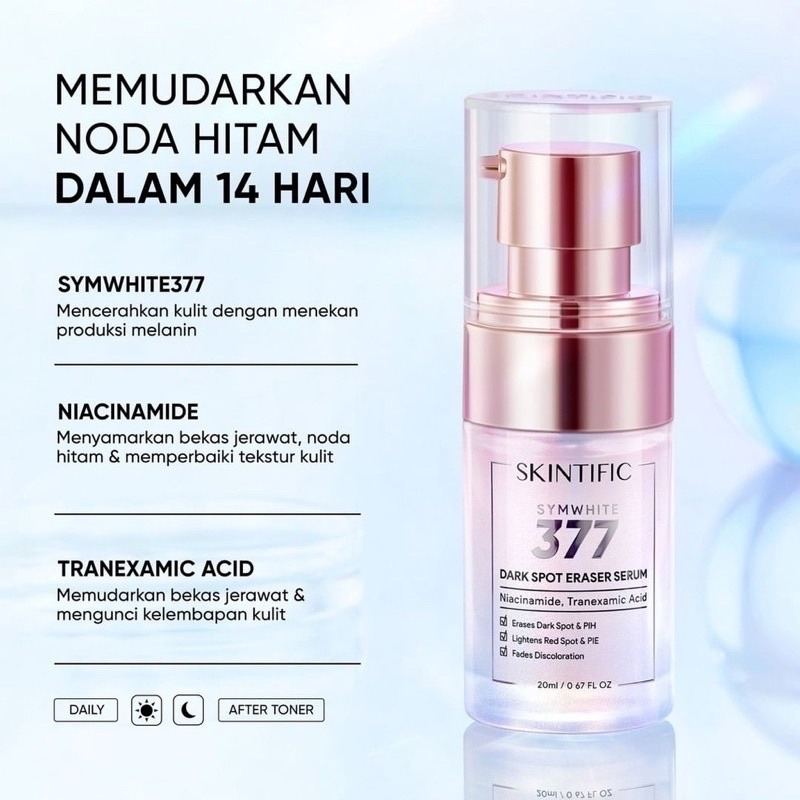 SKINTIFIC SYMWHITE 377 DARK SPOT ERASER SERUM 20 ML @MJ