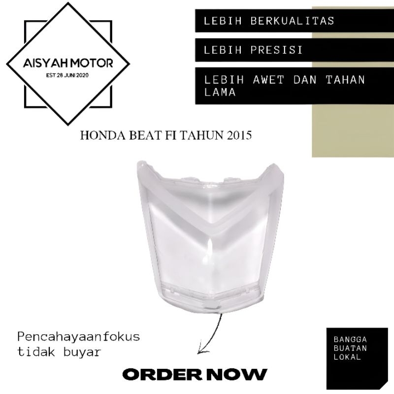 Mika Lampu Lengkap Honda Beat FI Esp Tahun 2015