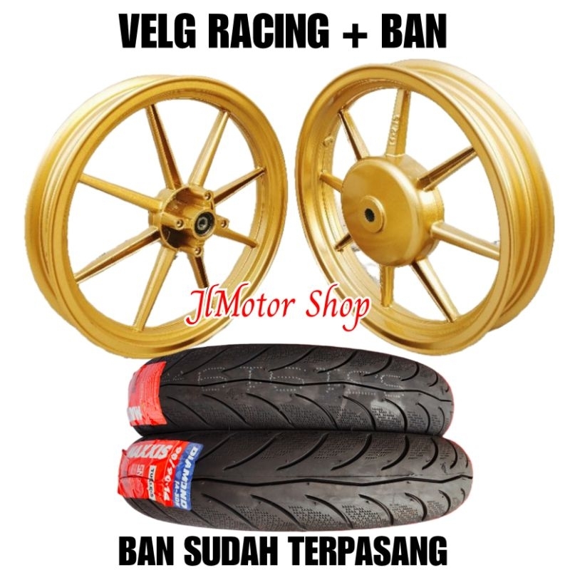 PELEK VELG RACING ROSSI MIO SOUL XRIDE OLD VARIO 110 125 150 BEAT GENIO SCOOPY SPACY BAUT DISC 4 BISA UNTUK MIO J SOUL GT 115 FINO 115 MIO SPORTY MIO M3 SOUL NUOVO XRIDE FREEGO MIO GEAR GANTI CAKRAM VROSSI VENOM COMET PLUS BAN