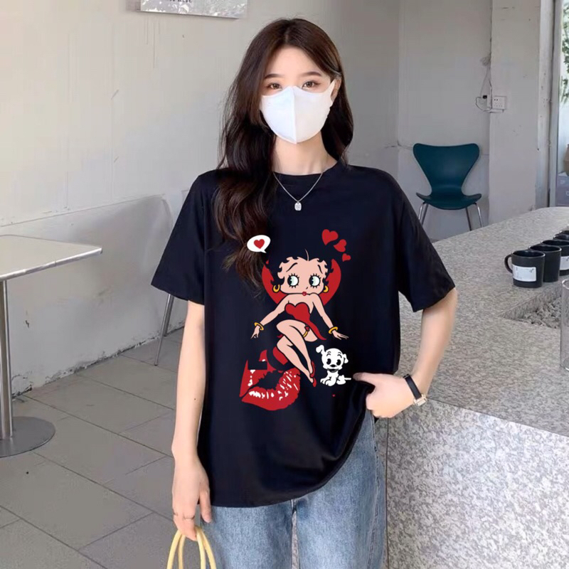 CF - Kaos Betty Boop Import / Kaos wanita motif