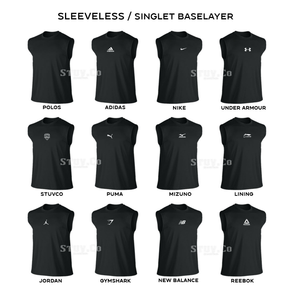 PAKET 2IN1 MANSET BASELAYER TANPA LENGAN SLEEVELESS DAN CELANA PENDEK BASELAYER UNISEX