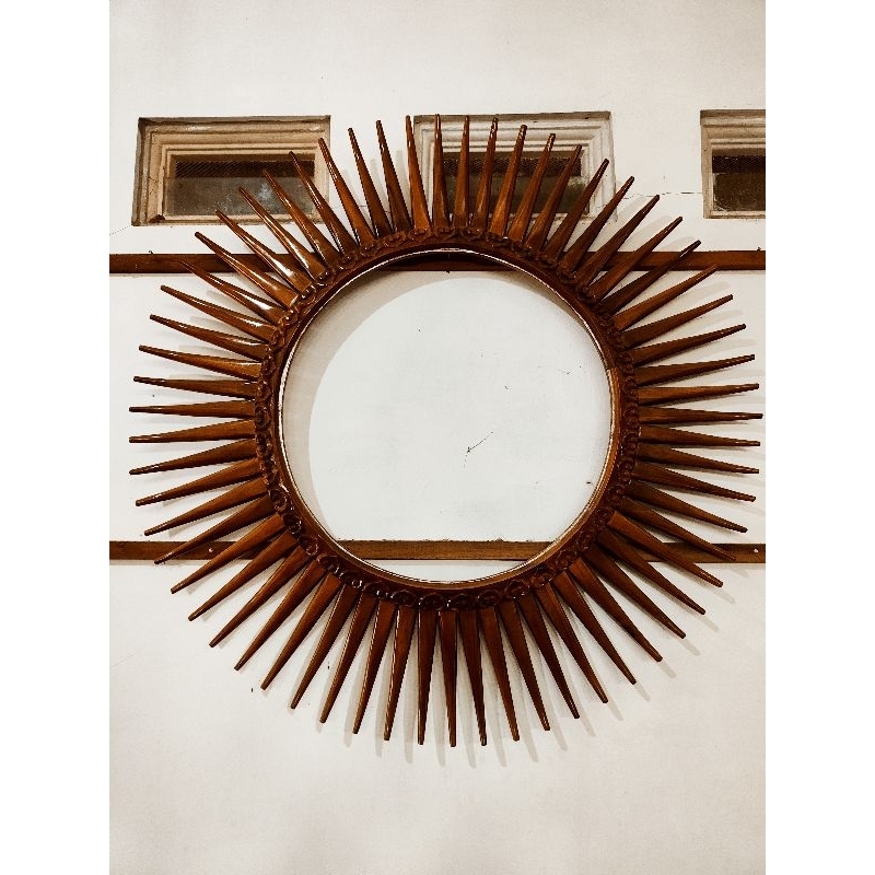 Hiasan Dinding Pigura Cermin Model Matahari