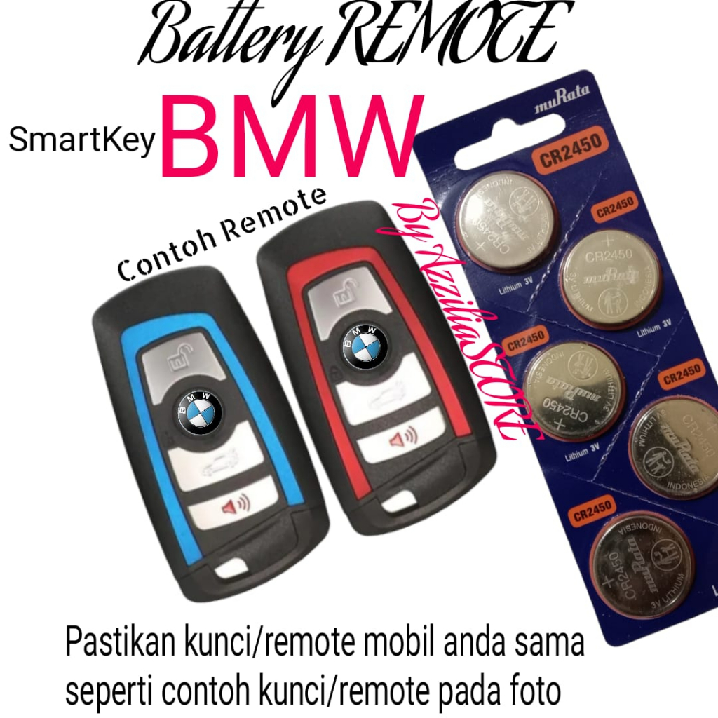 Baterai Battery Batrai Batre Batere Untuk Remote Remot Smart Key Smartkey Kunci Mobil Bmw 3 5 7 F Se