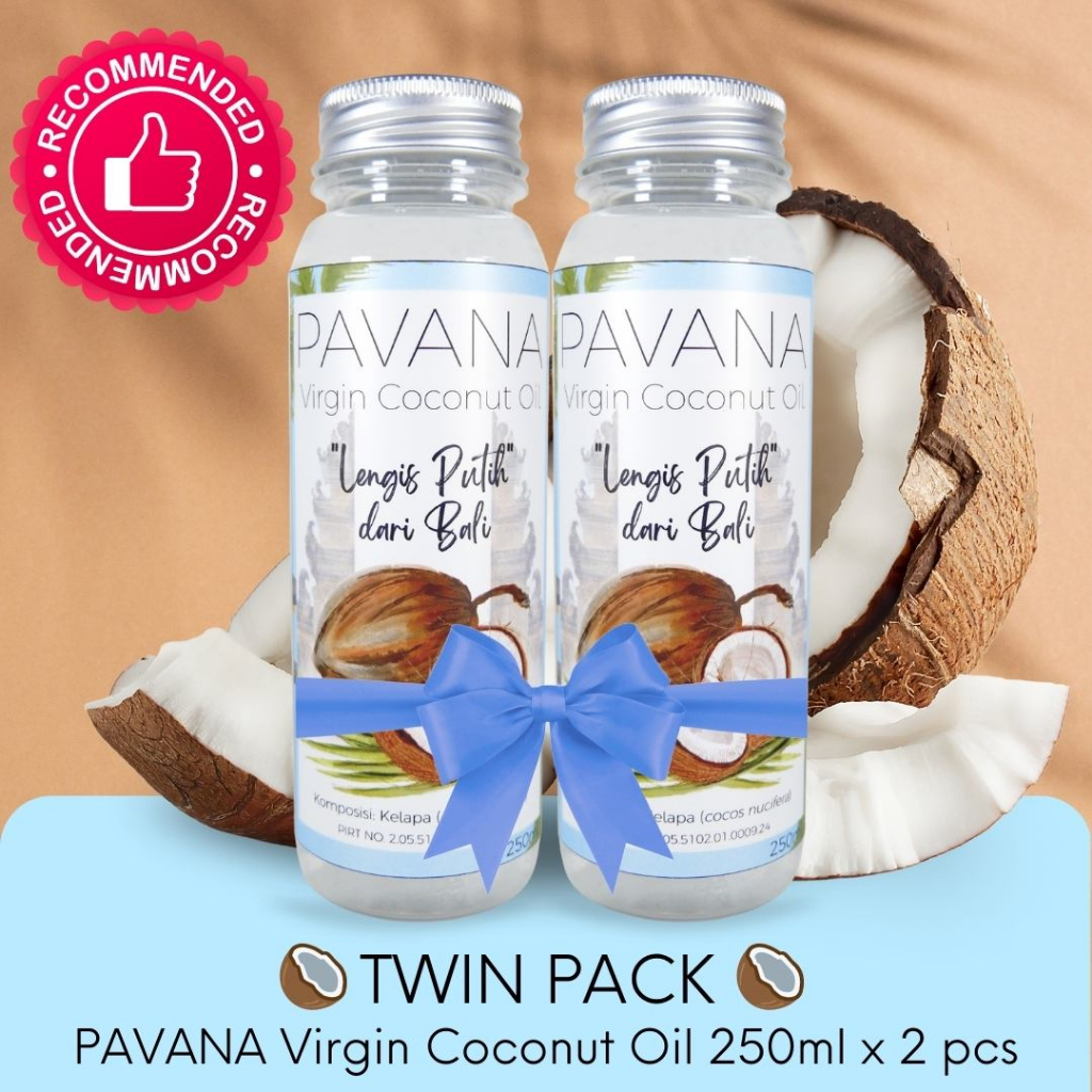 

VCO Virgin Coconut Oil PAVANA Bundle 250ml x2 (500ml) - Minyak Kelapa Murni Premium Bali PROMO