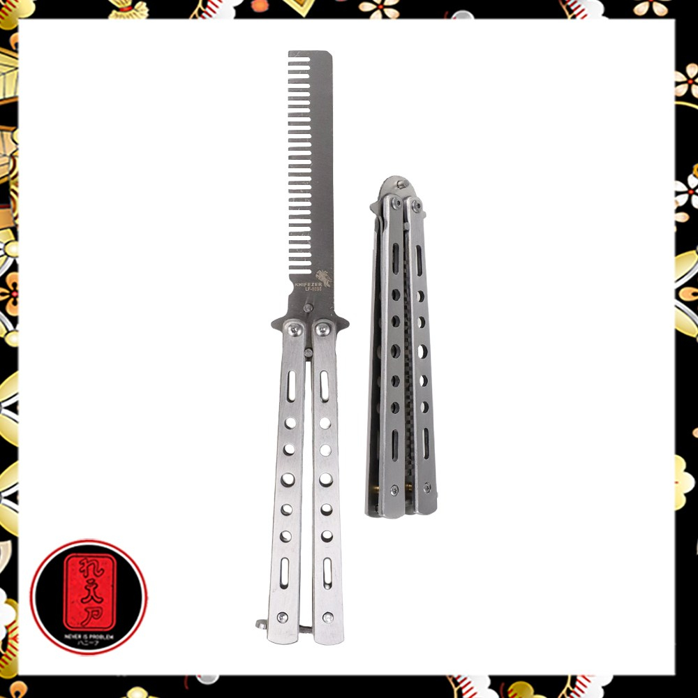 Sisir Besi Lipat Butterfly Knife Training Balisong Trick Benchmade