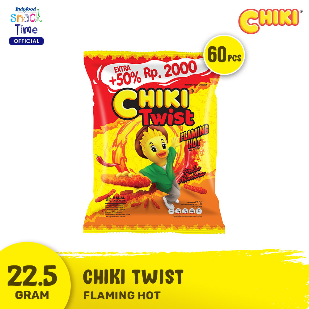 

Chiki Twist Flaming Hot 22.5 Gr - 60 Pcs