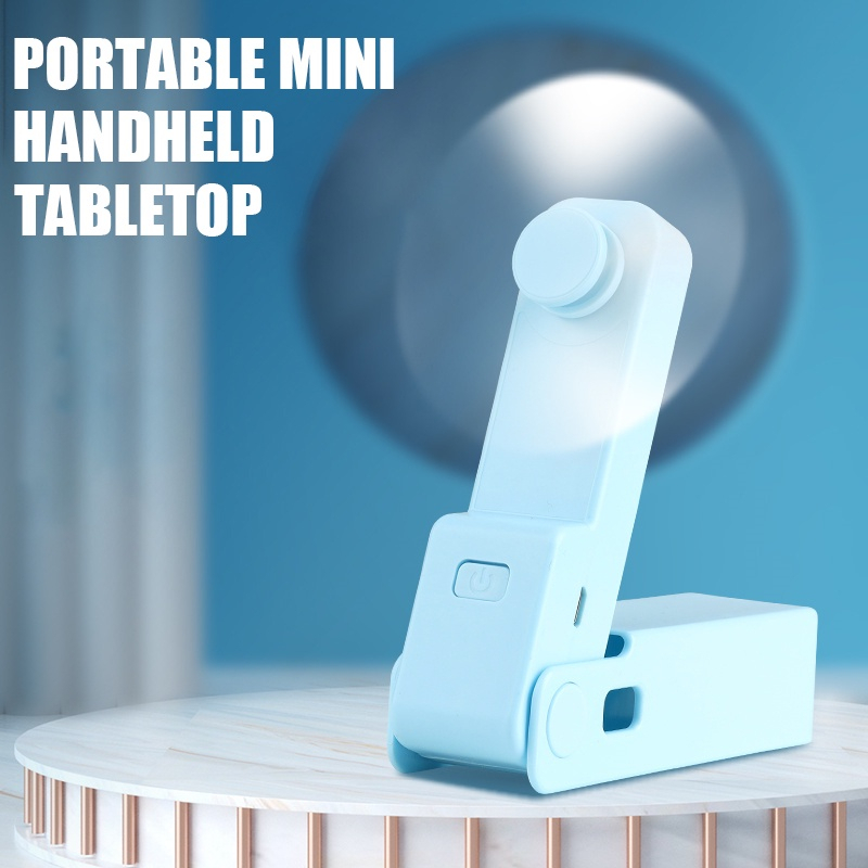 Kipas Angin Lipat Mini Portabel/Folding Mini Fan USb Multifungsi Kipas