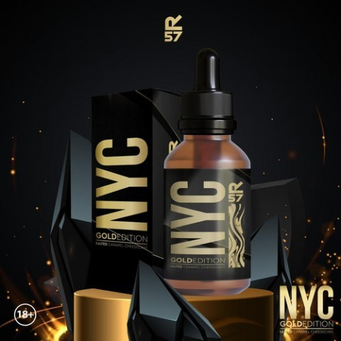 NYC GOLD EDITION SALTED CARAMEL CHEESECAKE 60ML by R57