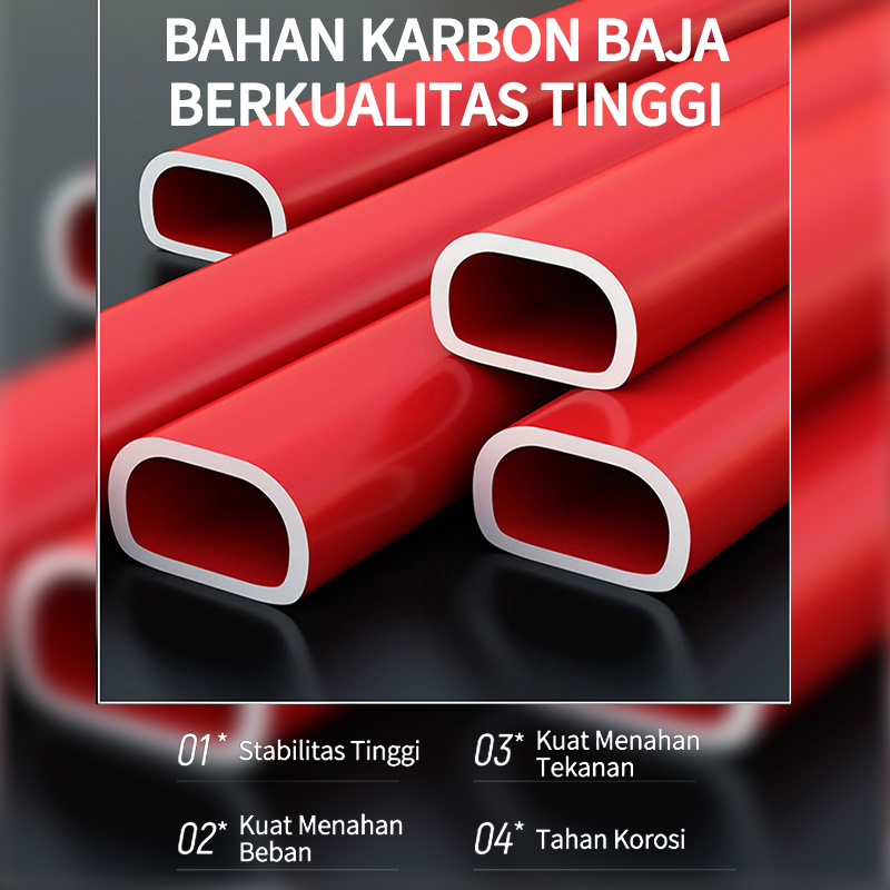 3-6 Step Tangga Rumah Lipat Tangga Besi Lipat Household Steel Ladder / Baja Karbon Tangga Lipat