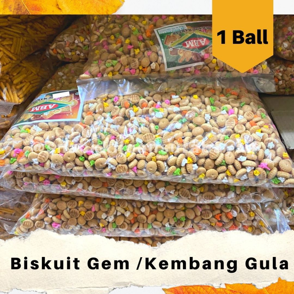 

Biskuit Gem Bunga 1 BALL ( 4 KG ) /Biskuit Kembang Gula / Snack Kiloan Murah / RT86SBY