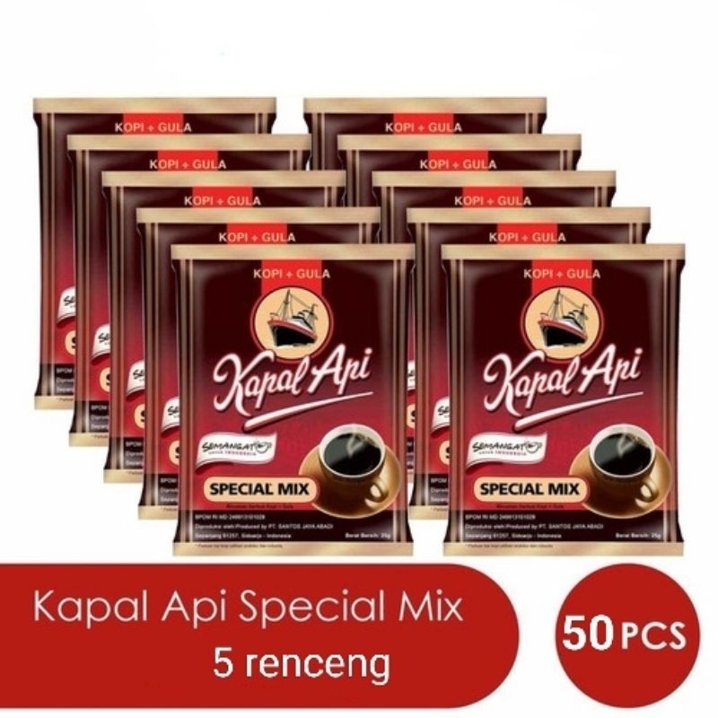 

kapal api spesial mix 5 renceng 50 pcs