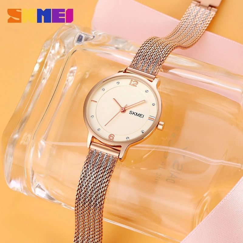 SKMEI 1874 Jam Tangan Wanita Analog Tali Stainless WATCHKITE WKOS