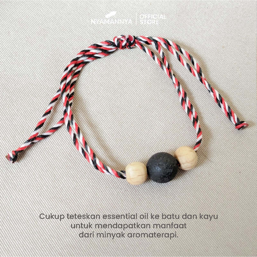 Gelang Tridatu Diffuser Aromaterapi Batu Lava Gunpo Series