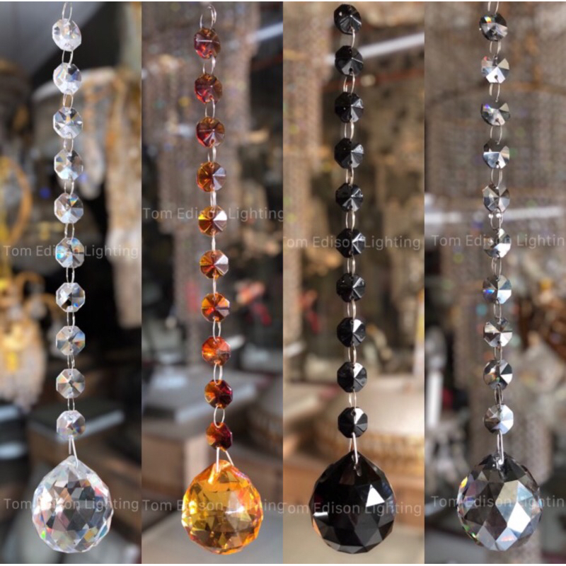 Rangkaian Ronce Hiasan Gantung Kristal Dekorasi Pernikahan Tirai Lampu Chandelier Manik Gorden Rumba