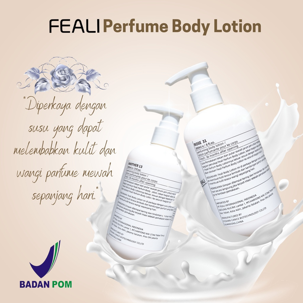 | LB |  FEALI Perfurming Brightening Moisturizer Body Lotion 300ML - Body Care Lotion Feali