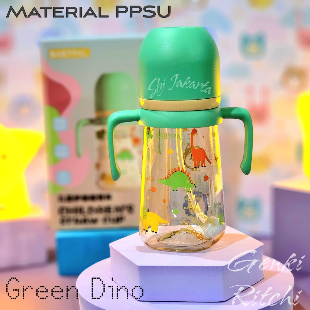 BOTOL MINUM ANAK BABYPAL BPA FREE  PP - PPSU BPA FREE DENGAN 3 PCS DOT