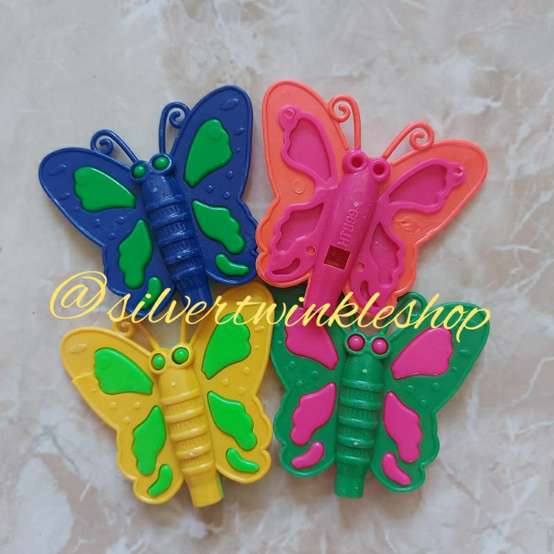 Mainan edukasi anak peluit kupu kupu pluit priwit priwitan terompet trompet butterfly alat terapi wi
