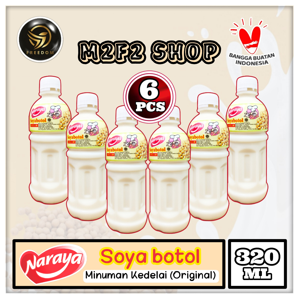 

Naraya Minuman Susu Kedelai | Soya Botol Pet - 320 ml (Kemasan 6 Pcs)