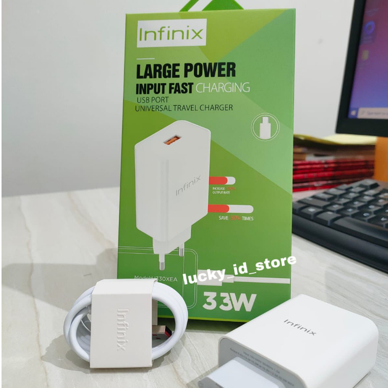 Charger Infinix  Original 33W Fast Charging Type C USB C Original